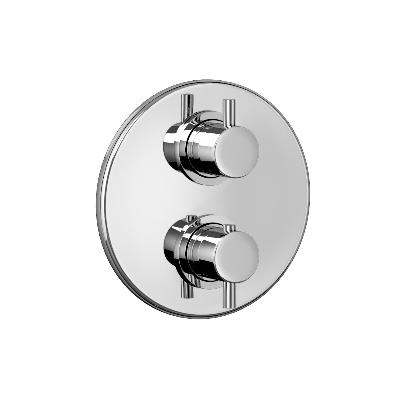 Concealed round safety thermostat
