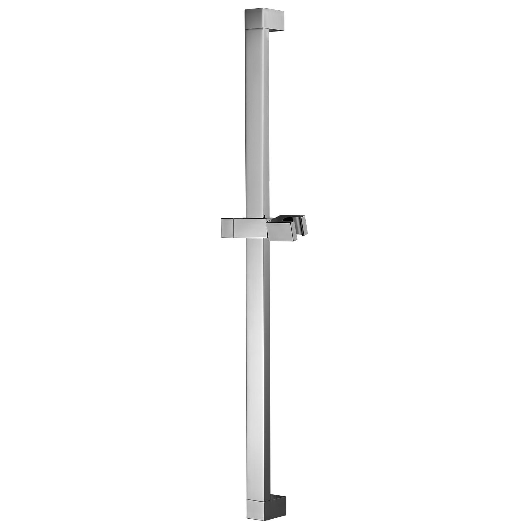 Square shower rail